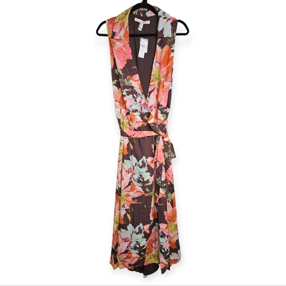 Hutch Velva Sleeveless Collared Wrap Midi Dress, Size XL, NWT - Picture 4 of 7